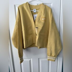 Nike Mustard Yellow Cropped Jacket